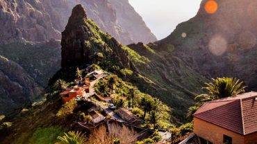 Descent by Cable Car into Masca Gorge on Tenerife