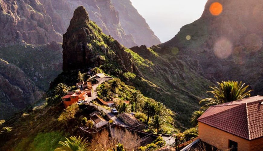 Descent by Cable Car into Masca Gorge on Tenerife